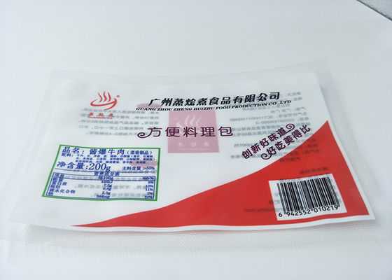 Temperature Resistance Retort Pouch Packaging , PA / PE Liquid Pouch Packaging