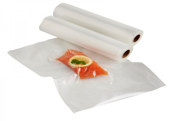 Embossed Pre Cut Food Vacuum Bags Side Gusset Strong Stereoscopic