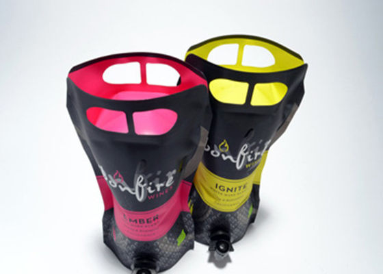 Disposable Stand Up Shaped Pouch Pressure Resistance For Drinking Juice Customized Printing