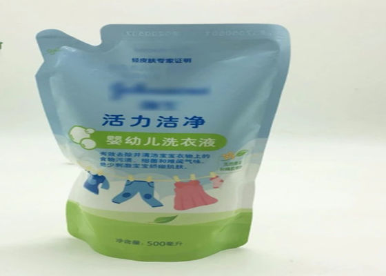 Stand Up Hand Washing Spout Food Grade Packaging Liquid Soap Spout Doypack Detergent Bag