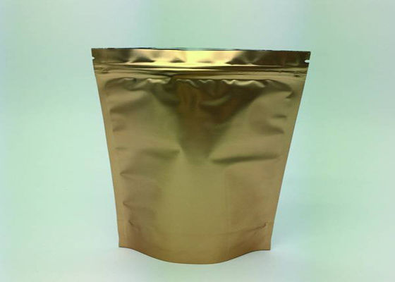 Small Flat Zip Lock Mylar Aluminum Foil Stand Up Pouch Square Bottom Food Packaging