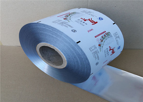 Food Grade Plastic Packaging Film Roll Aluminum Material 3 Layers With PET/AL/PE