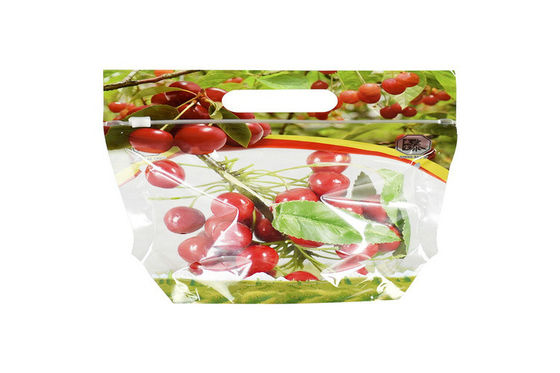 Zipper Stand Up Pouch Fruit Fresh Bags Some Customized Small Hole To Keep Air Fresh