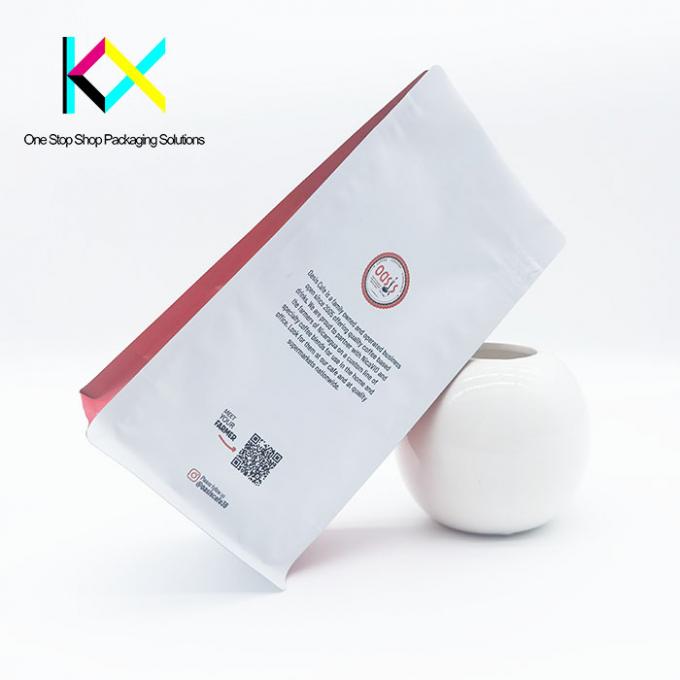 बहुरंगी गसेटेड ज़िपलॉक कॉफी पैकेजिंग बैग उपयोगकर्ता के अनुकूल डिजाइन 3
