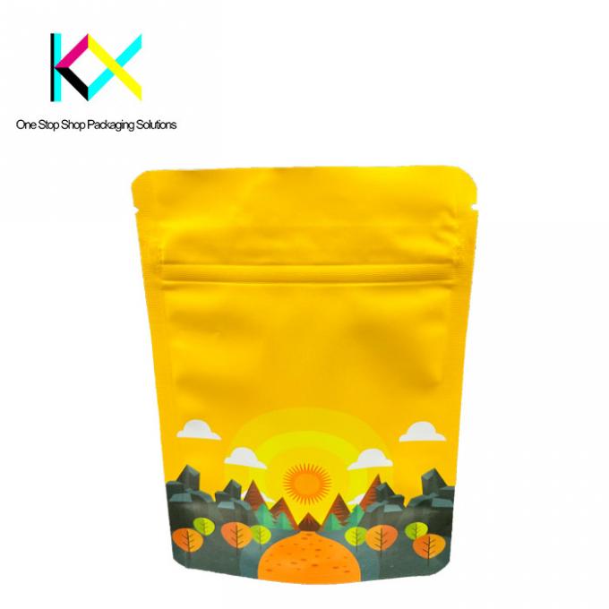 Ελαφριά σακούλες συσκευασίας τροφίμων με ματ φερμουάρ με σνακ ISO9001 πιστοποιημένες 3