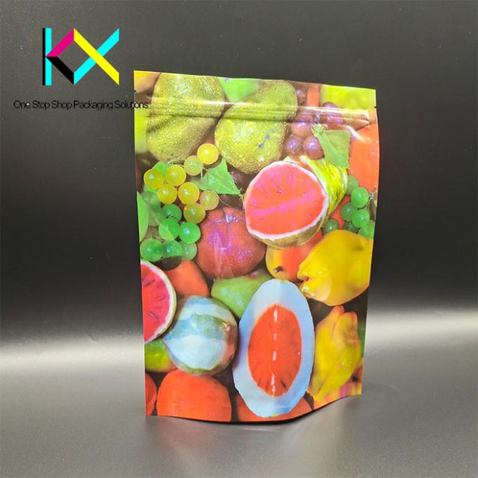 120um-130um πάχος Διαλύσιμες τσάντες τροφίμων Ziplock σφραγιστές τσάντες χαρτιού 1