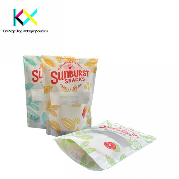 10 Colors Recyclable Packaging Bags Flexible Sustainable Pouch Packaging Grip Seal 0