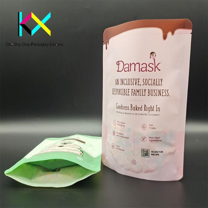 ISO9001 Certified Recyclable Coffee Bags Mylar Stand Up Pouches With Laser Score 2