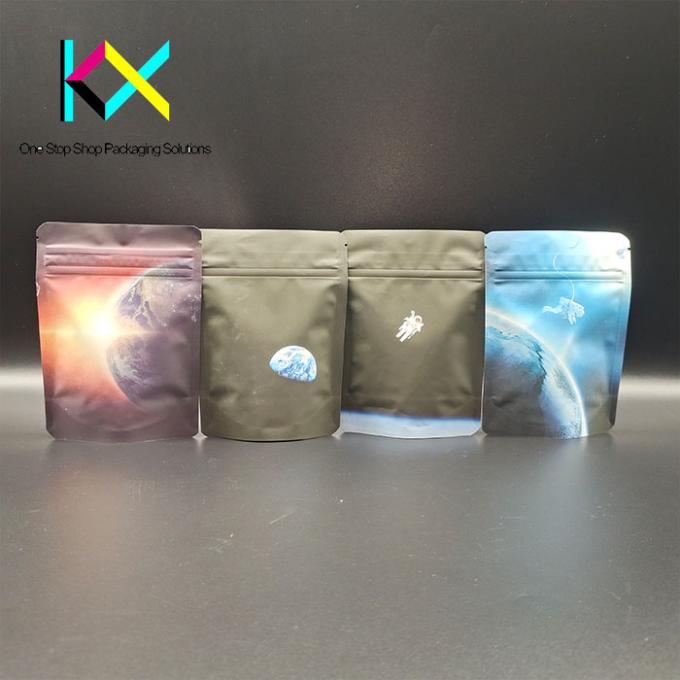 Customization Pet Food Packaging Bags 3.5g Resealable Smell Proof Mylar Bags 1