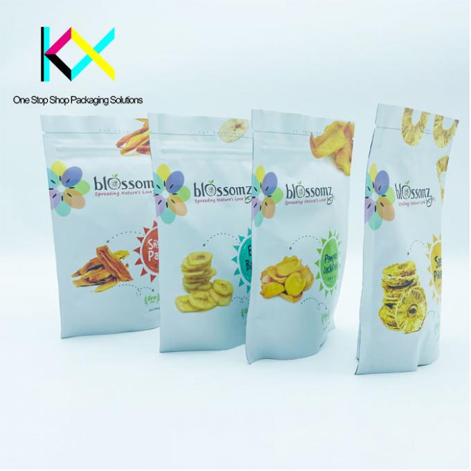 BRC Custom Printed Resealable Food Bags Laminated Foil Snacks Packaging Pouches 1