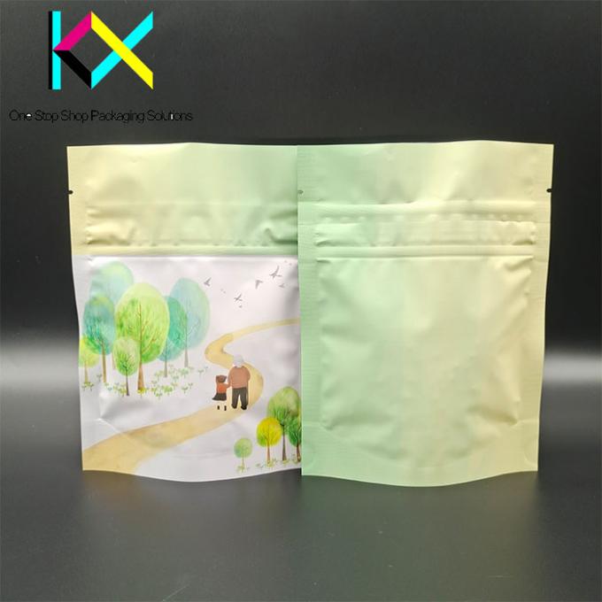 Aluminized Foil Snack Packaging Bags Soft Touch Custom Printed Food Pouches 1