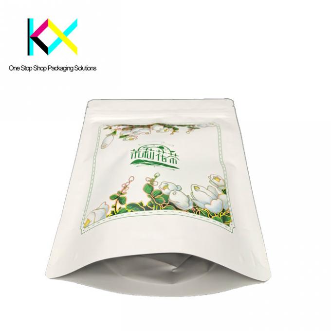 Custom Printed Tea Packaging Bags Spot UV Technology Moisuture Proof 3