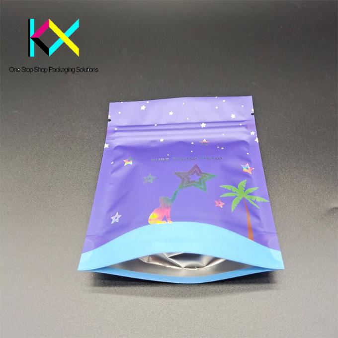パーソナライズ可能 閉塞可能 立立式 プラスチック袋 乾燥食品 ナッツ 梱包袋 110um 4