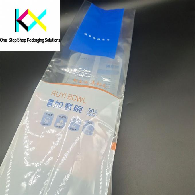 Bowl Commodity Packaging Back Seal Side Gusset túi nhựa Độ dày 120um 0
