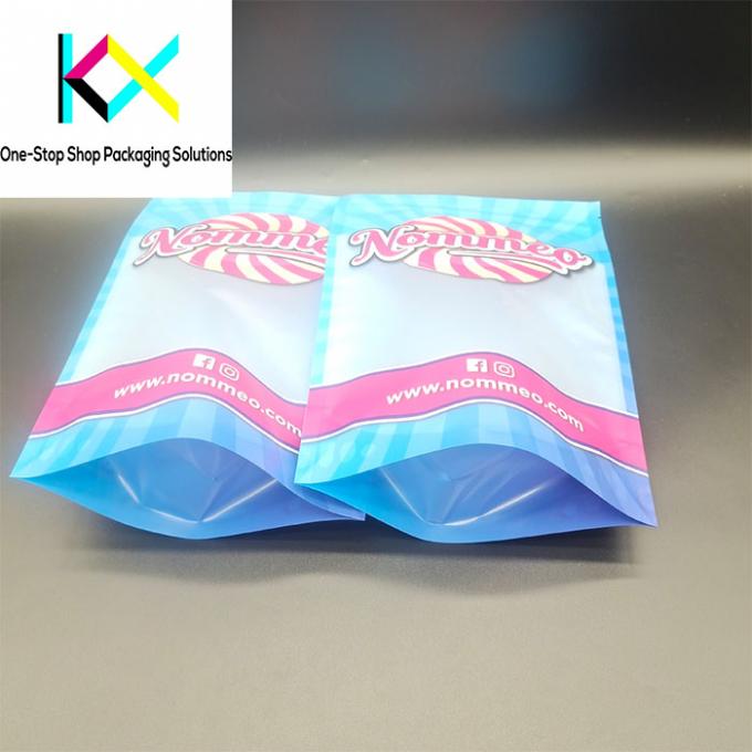 ISO9001 Clear Window Stand Up Plastic Bags Food Packaging Doypack 130um 3