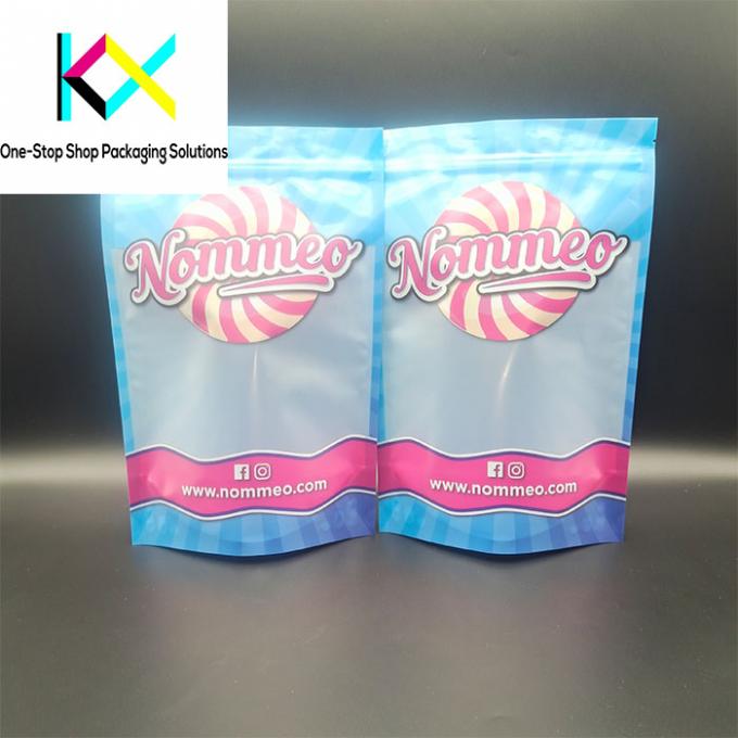 ISO9001 Clear Window Stand Up Plastic Bags Food Packaging Doypack 130um 4