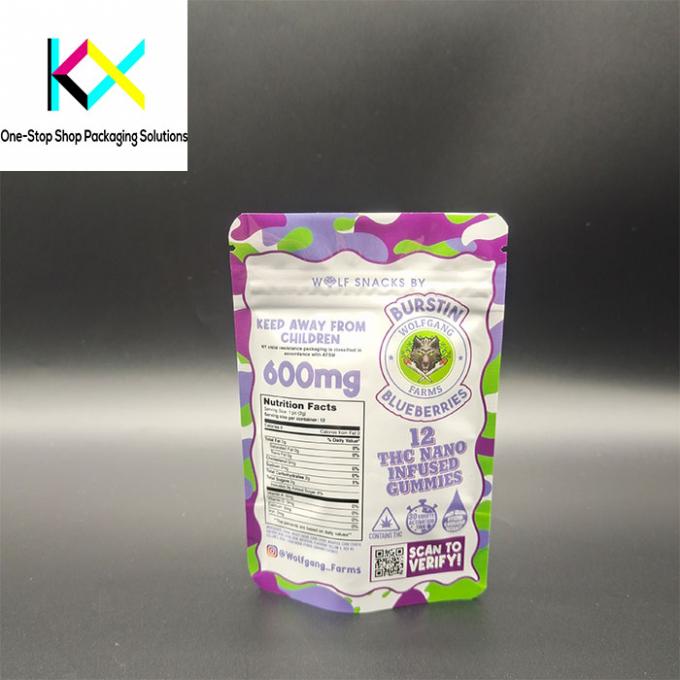 Desodorisant Sacs d'emballage alimentaire personnalisés à nouveau verrouillable Résistance à l'humidité 1