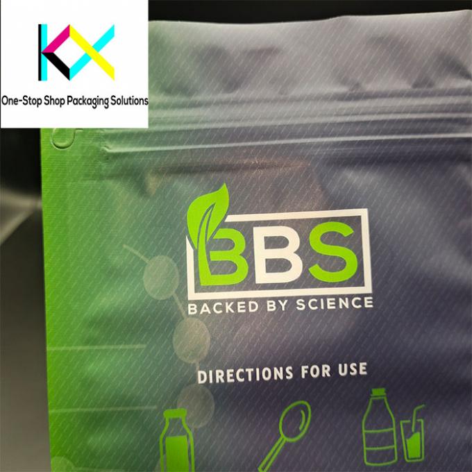 नमी प्रतिरोधी 1 किलो प्रोटीन पाउडर पैकेजिंग बैग प्लास्टिक फ्लैट बॉटम पॉकेट 2