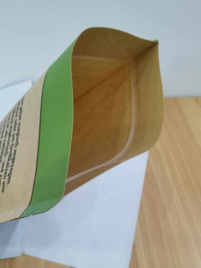 Kelembaban Proof Kraft Zipper Kantong Pet Food Packaging Kantong Rotogravure dicetak 1