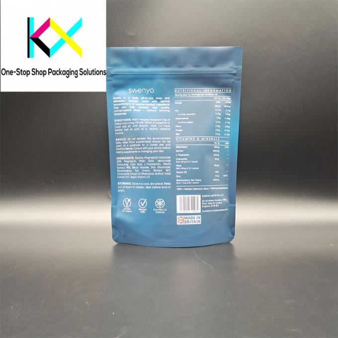 Sacs en poudre de protéines de qualité alimentaire 130um avec emballage de céréales Granola en papier d'aluminium 1