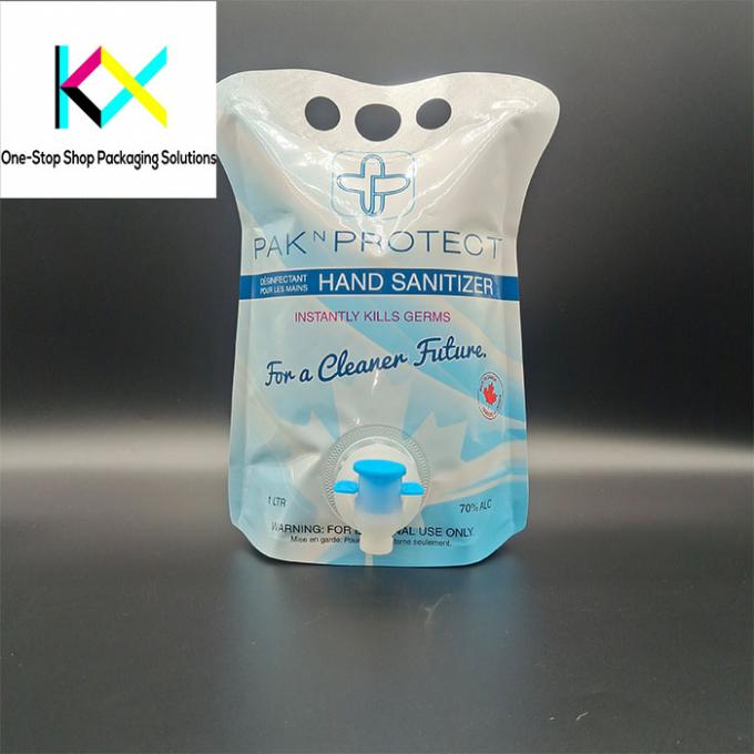 ISO9001 1 Litre  Spouted Stand Up Pouch Juice Packaging Pouch With Tap 0