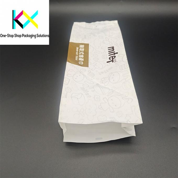 110um Plastic Packaging Bag Side Gusset Pouch voor weefsel toiletpapier pomppapier 1