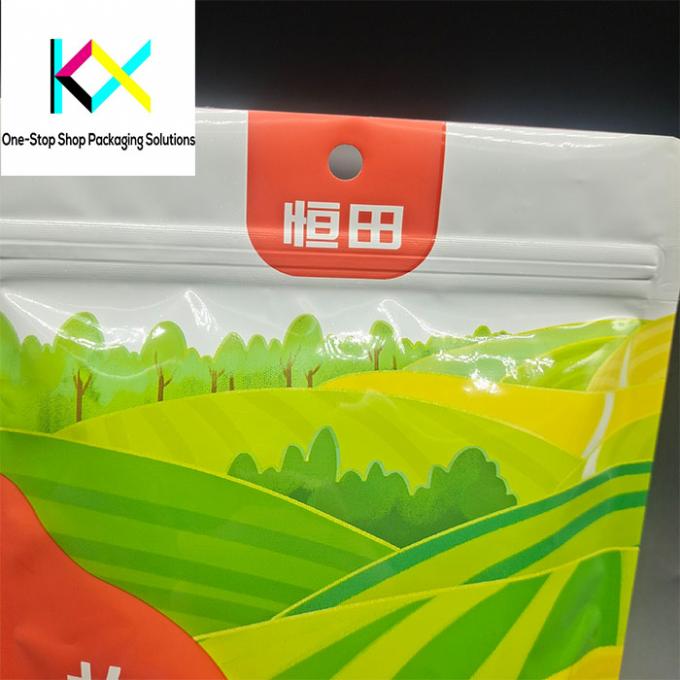 Impression en rotogravure Produits médicaux chinois Emballage Clear Stand Up Pocket Avec fenêtre 0