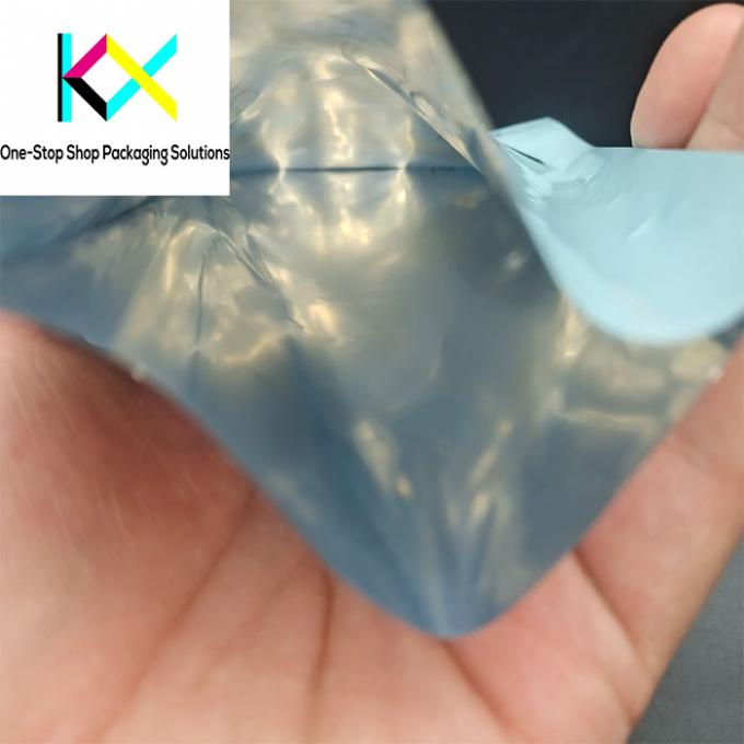 کوله بسته بندی پلاستیکی چاپ شده سفارشی کیسه مسطح سه طرفه مهر ماسک کیسه 1