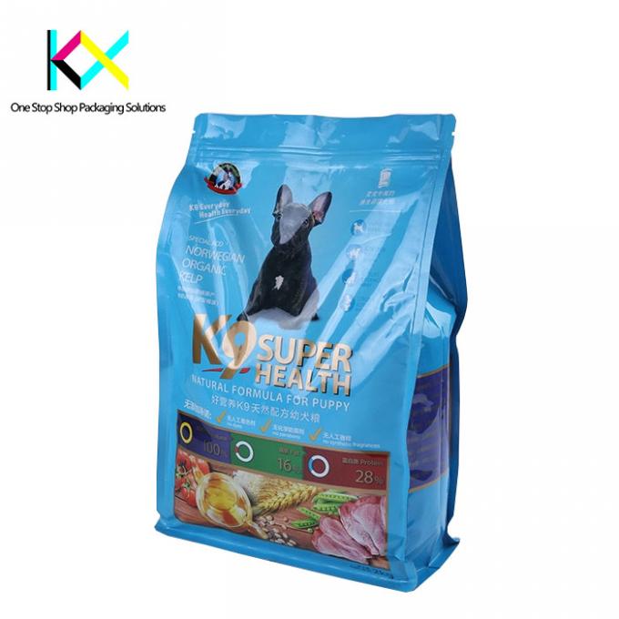 Flexibel beproeven en herzien met een platte zak voor verpakkingen voor huisdierenvoeding 0