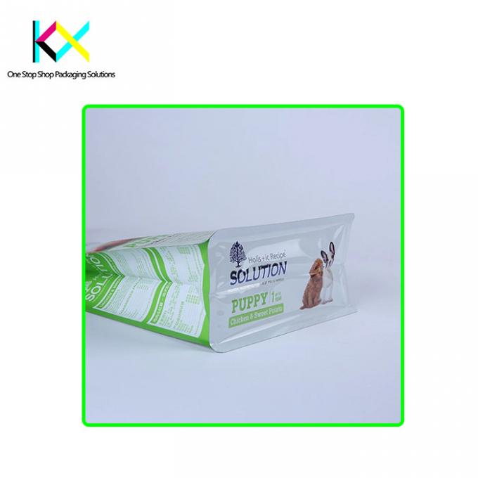 Persoonlijke afdruk Flat bottom pouches for pet food Packaging bags met voedselkwaliteitsmaterialen 2