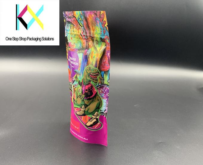 Desenho personalizado Impressão de papel metálico de alta barreira Stand Up Zipper Pouch Yummy Candy Snacks Saco de embalagem 2