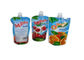 Reusable Liquid Spout Pouch Packaging , Stand Up Plastic Baby Food Pouches