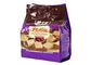 Snack Cookies / Nuts Clear Plastic Gusseted Bags Custom Printing Puncture Resistance