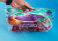 High Transparency Fresh Fruit Bags Slide Zipper CPP Stand Up Sachet With Holes