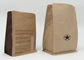 Customized Brown Kraft Paper Pouch Stand Up Resealable Mylar With Zip Lock Food Packaging