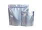 Small Flat Zip Lock Mylar Aluminum Foil Stand Up Pouch Square Bottom Food Packaging