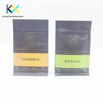 Fashion Customized Protein Pouch Packaging 200g Flat Bottom Pouch yang bisa ditutup kembali