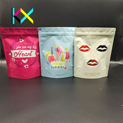 Digital Printed Soft Touch Aluminum Foil Packaging Bags Spot UV Printed Re-Sealable Bags (Bổn giấy nhôm in kỹ thuật số)