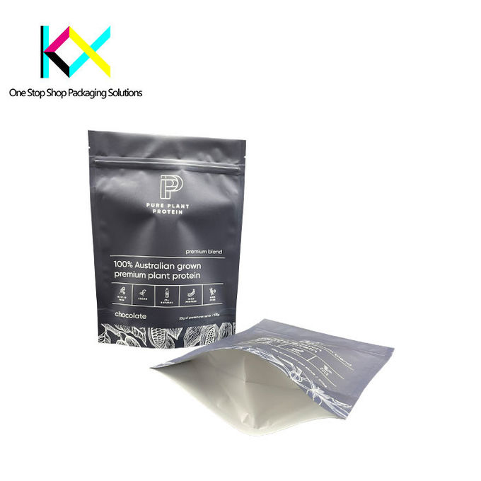 Supplement Powder Protein Pouch Packaging Customizable Lightproof  0