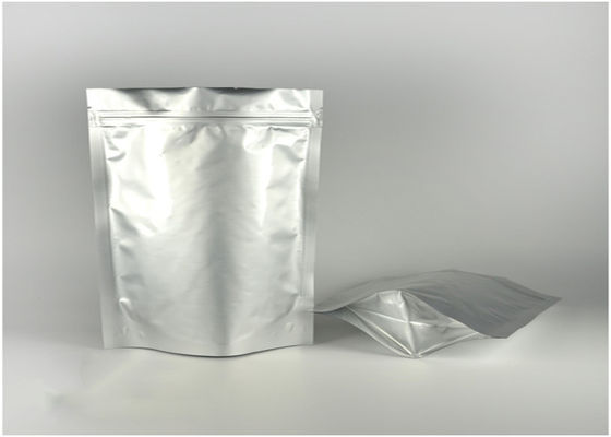 Frozen / Sea Food Aluminium Foil Zip Lock Bag , Temperature Resistance Stand Up Plastic Pouches