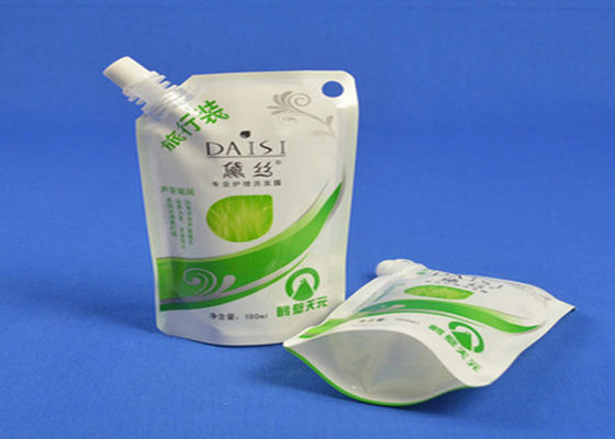 Strong Sealing Aluminum Foil Packaging Bags , Stand Up Liquid Spout Bags