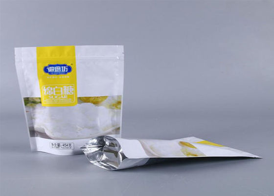 Stand Up Kraft Zipper Lock Bags With Clear Window For Dry Fruit Packing Custom Printing