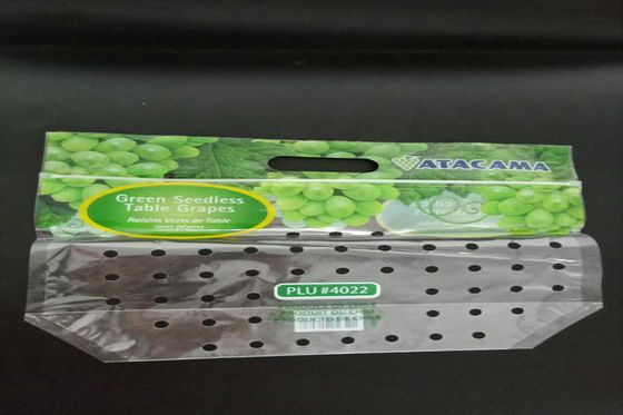 Transparent Fruit Plastic Bag Zipper Packaging Food Grade For Vegetables