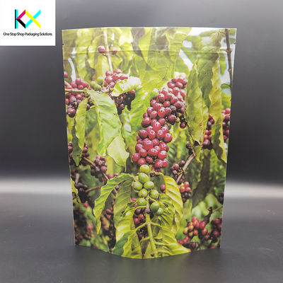 100% Compostable Packaging Bags White Kraft Stand Up Pouch 120um TUV Certified