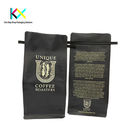 Poches imprimées en rotogravure noire pour le café avec cravate en fer blanc résistant à la lumière
