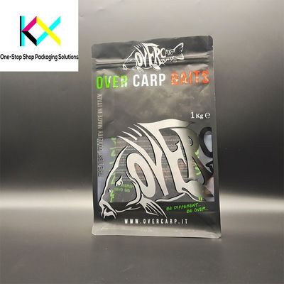 Resealable Cat Food Packaging Bags Recyclable Flat Bottom With Good Barrier