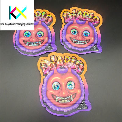 Custom Design Snack Food Packaging Bags For Gummy Candy With Special Shaped