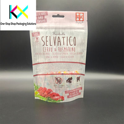 Custom Printed Stand Up Pouch Ziplock Laminated Plastic Mylar For Pet Food Packaging Bags