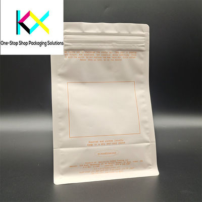 LDPE/EOVH/LDPE dik geri dönüştürülebilir ambalaj torbaları Yan fermuar torbaları