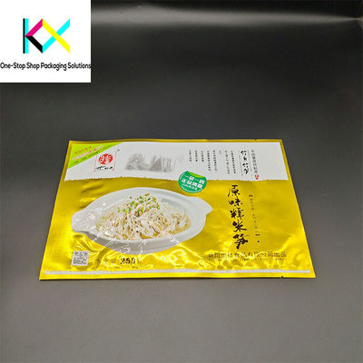 3 Side Seal Flat Pouch Food Packaging With Zipper For Snacks